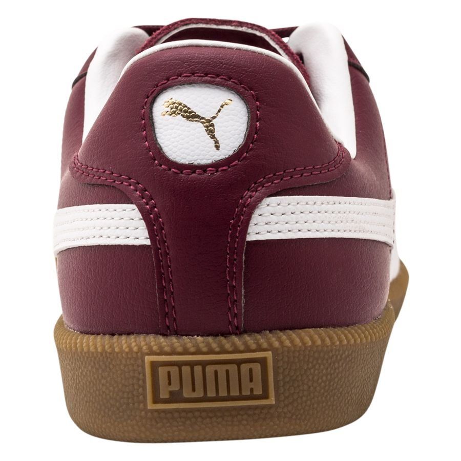 PUMA King IT - Burgundy/White/Gum Light Brown
