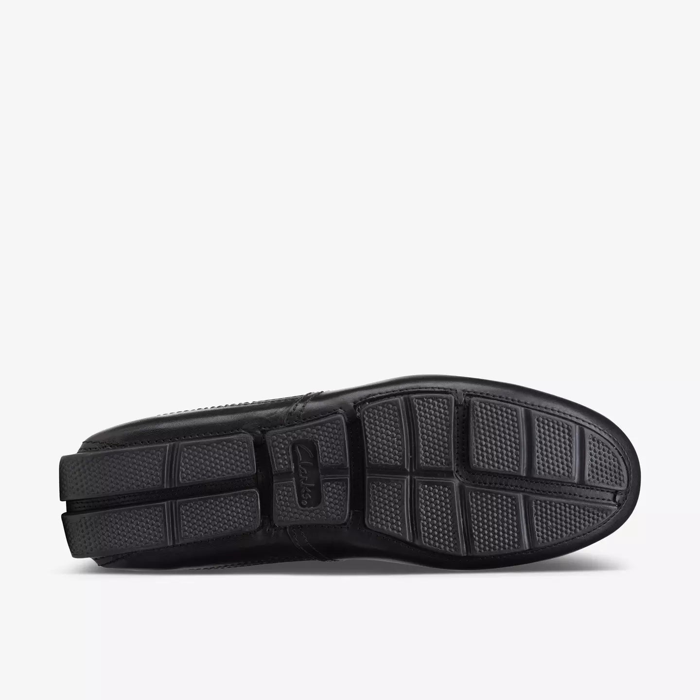 Clarks Markman Plain Black Leather