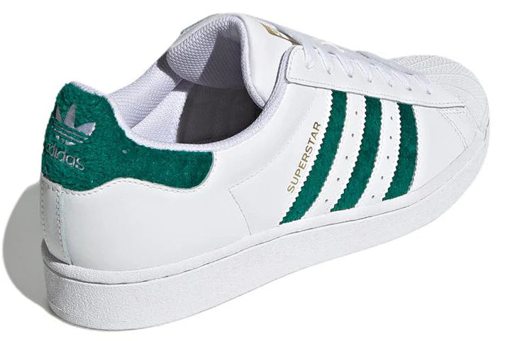 adidas Superstar 'Chenille Stripes Cloud White Green'
