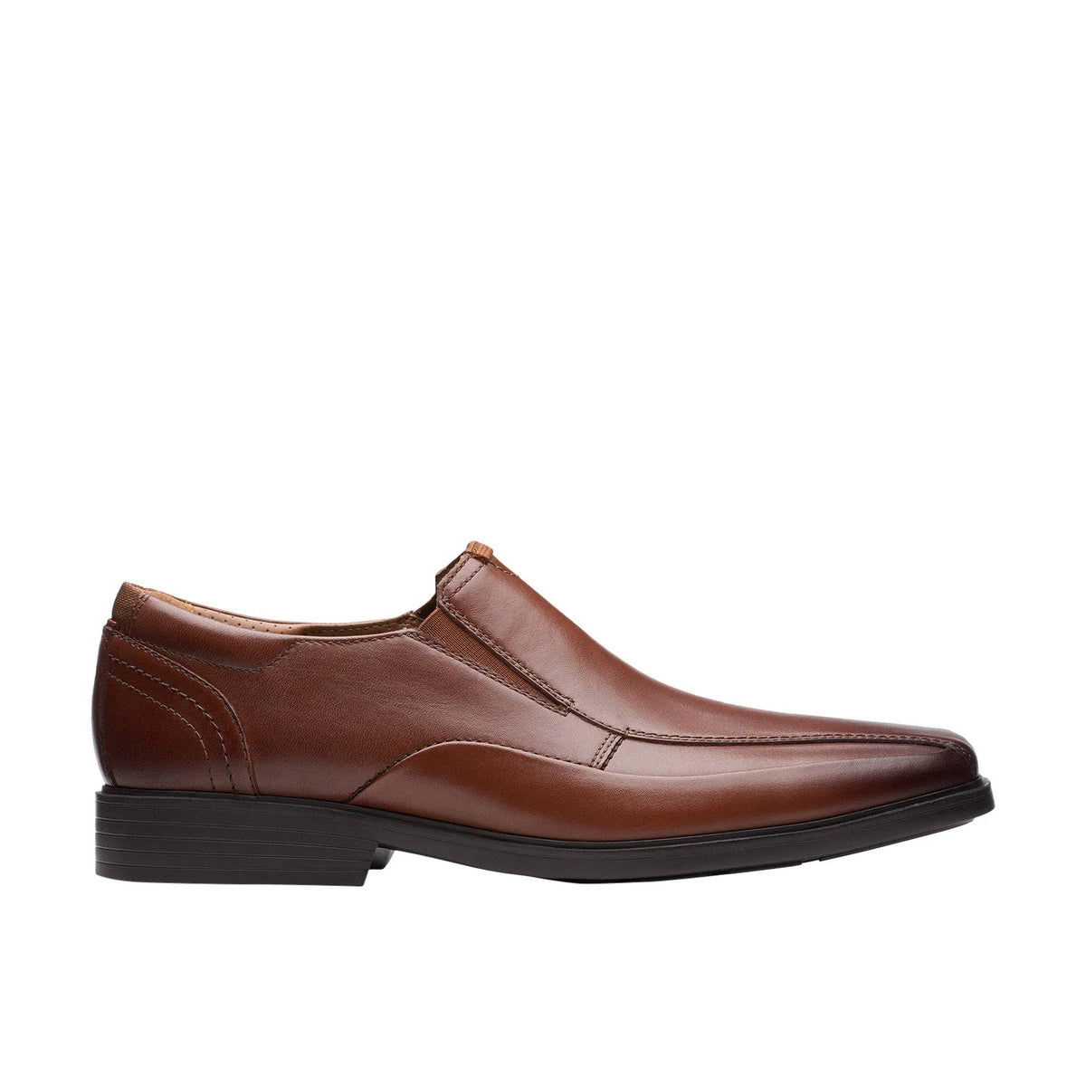 Clarks Lite Ave Mens Brown Wide Loafers & Slip Ons Casual