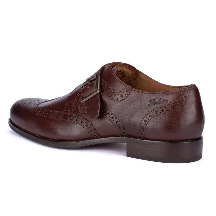 Santo Florsheim Men Tan Single Monk Shoes