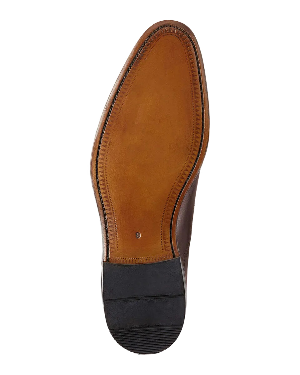 CHARLE STYRWHITT “Leather Oxford Shoes – Dark Chocolate”