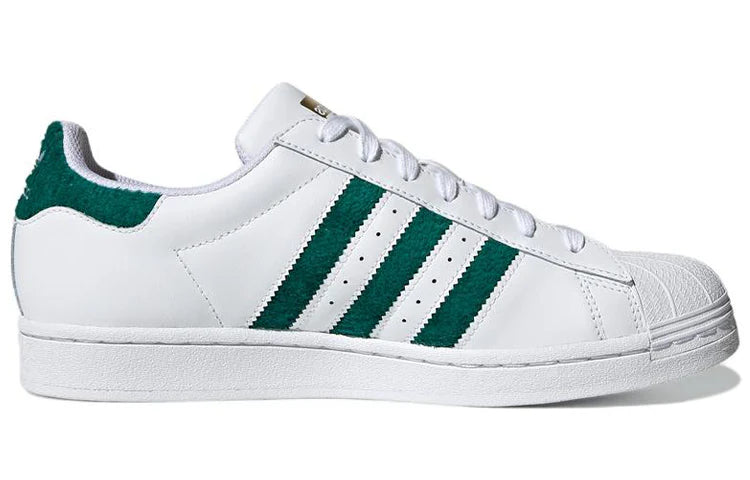 adidas Superstar 'Chenille Stripes Cloud White Green'