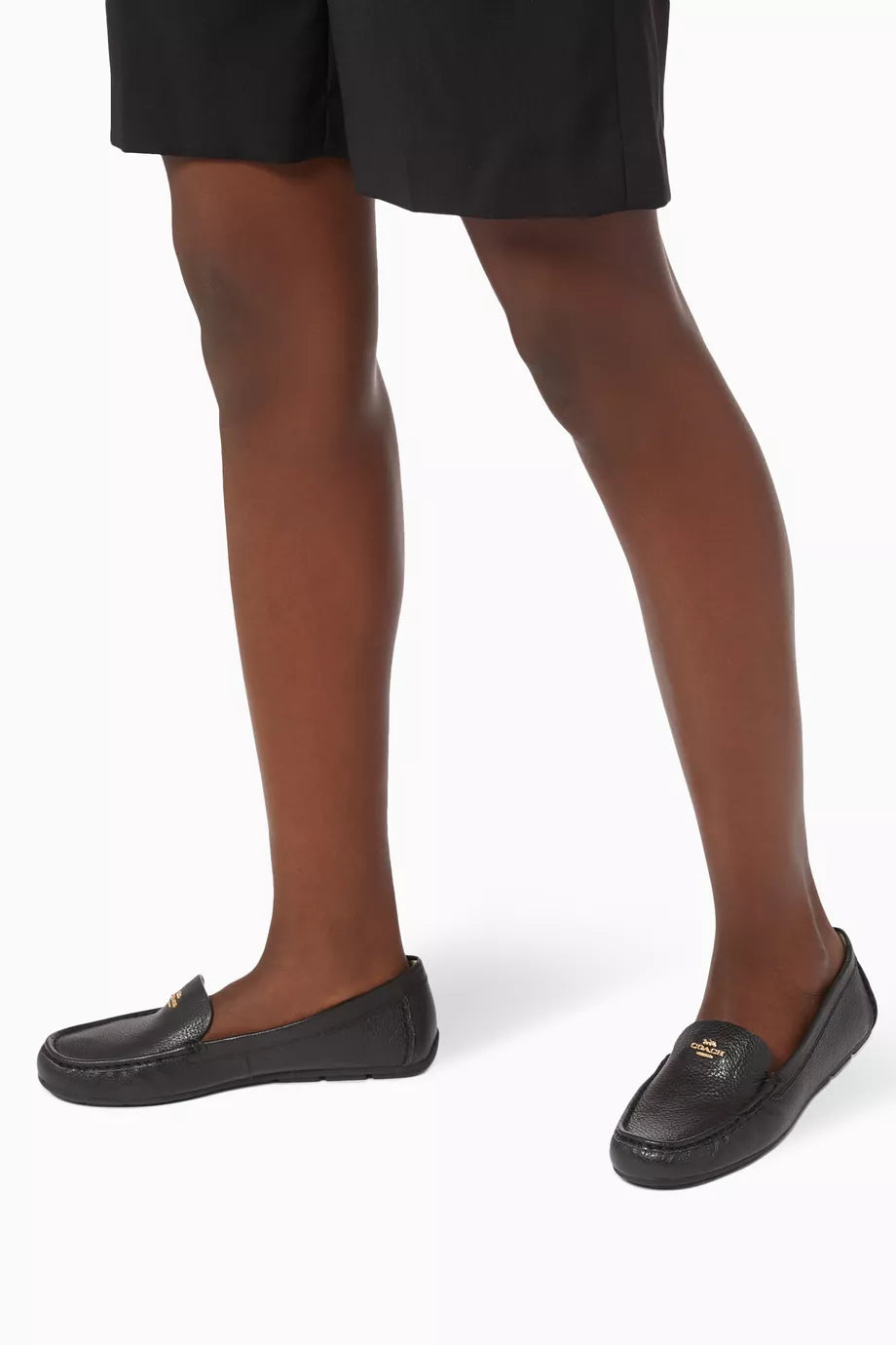 Coach Marley Round-toe Loafers in Leather Bear Brown