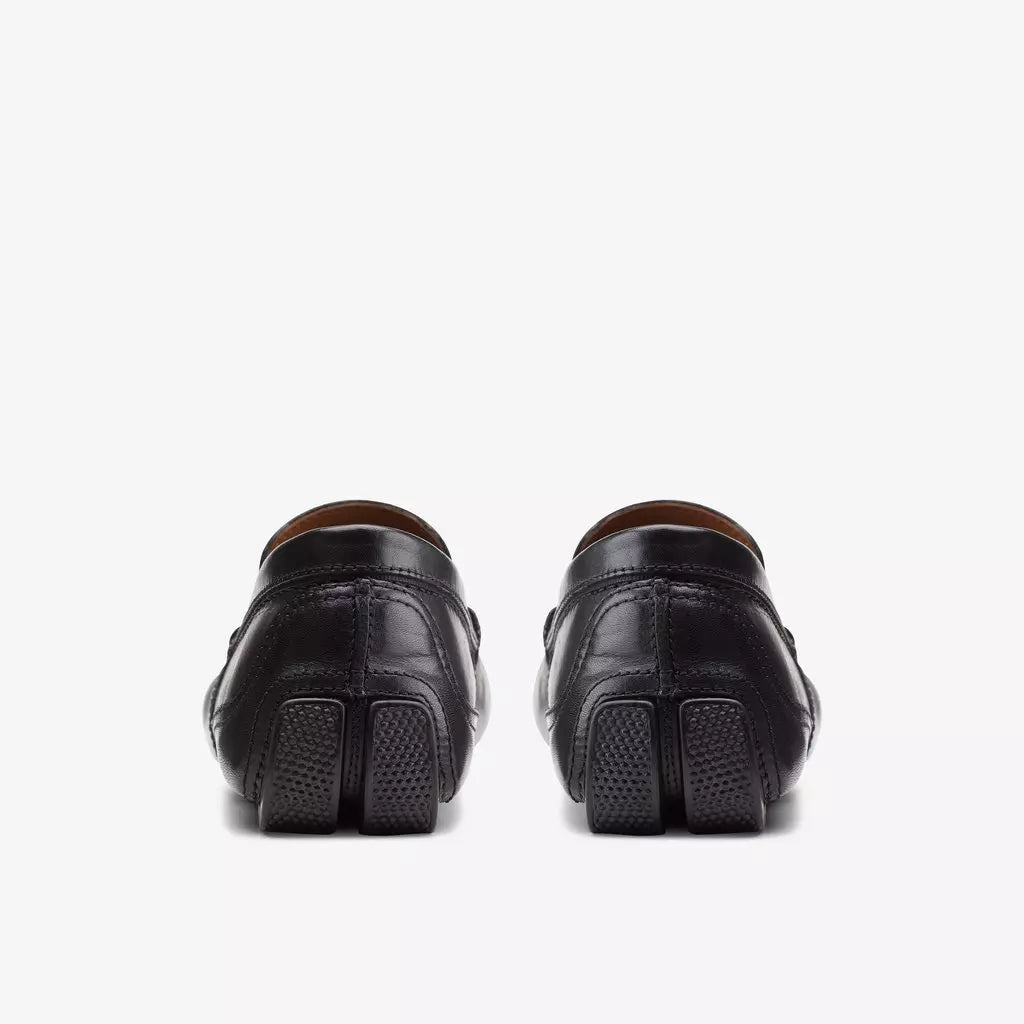 Clarks Markman Plain Black Leather