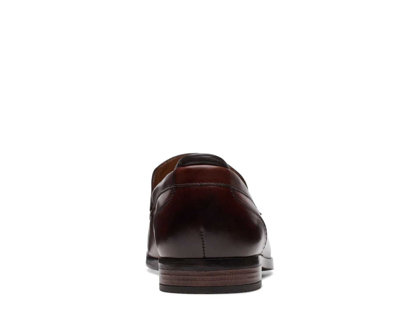Clarks - Bradish Ease Tan Leather Slip-On Shoes