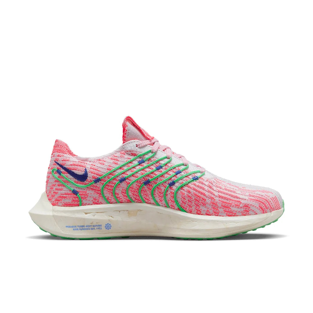 Nike Pegasus Turbo Next Nature Road Running Shoes 'Hot Punch Electric Algae'