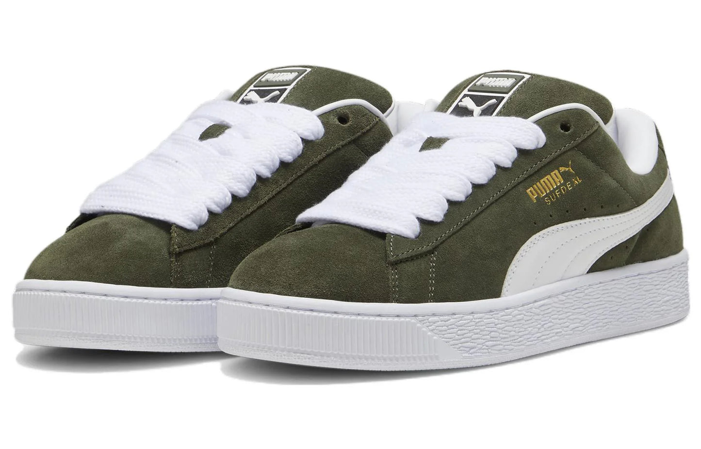 PUMAn Suede XL 'Dark Olive White'