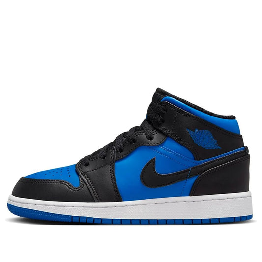 Jordan - (GS) Air Jordan 1 Mid 'Black Royal Blue'