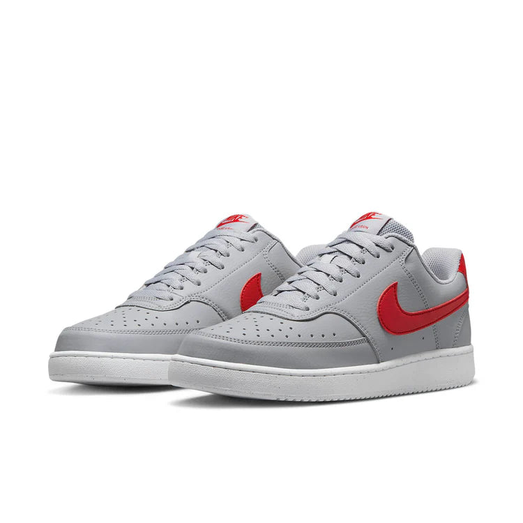 Nike Court Vision Low Next Nature 'Wolf Grey University Red'