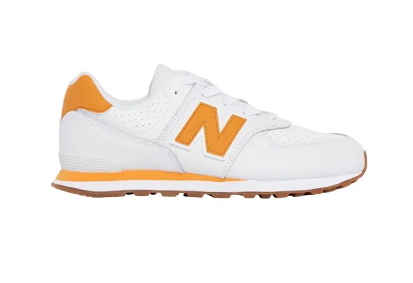 New Balance 574 White Orange
