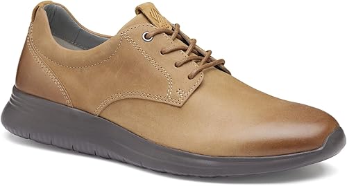 Johnston & Murphy Men’s Amherst Plain Toe Shoes | EVA Sole & Cushioned Footbed | Breathable Casual Shoes |