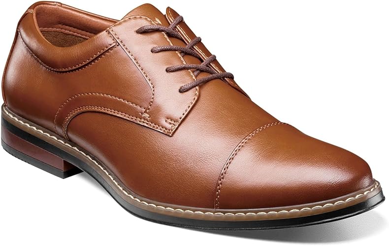 Nunn Bush Carmelo Cap Toe Oxford Classic Modern Formal Lace Up Dress Casual Shoes Oxford