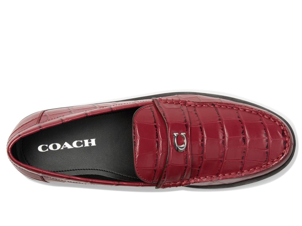Coach Jocelyn Embossed Croc Loafers