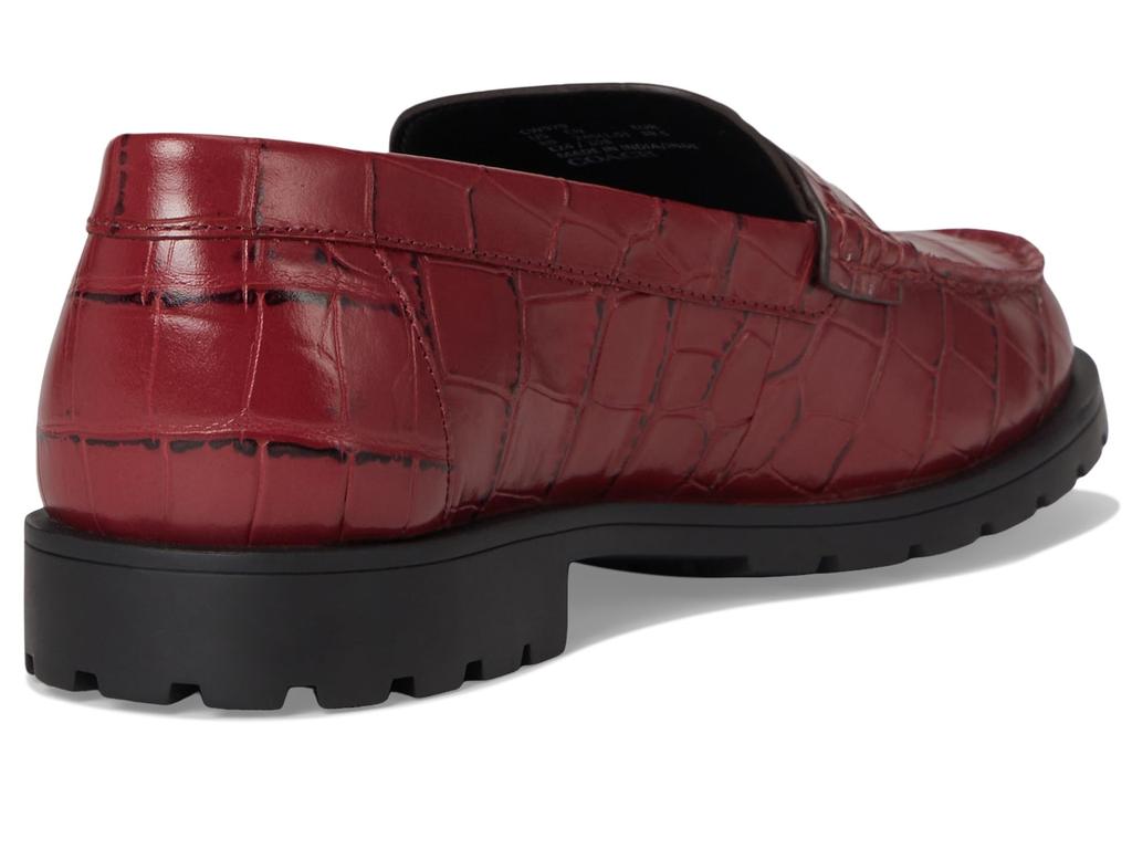 Coach Jocelyn Embossed Croc Loafers