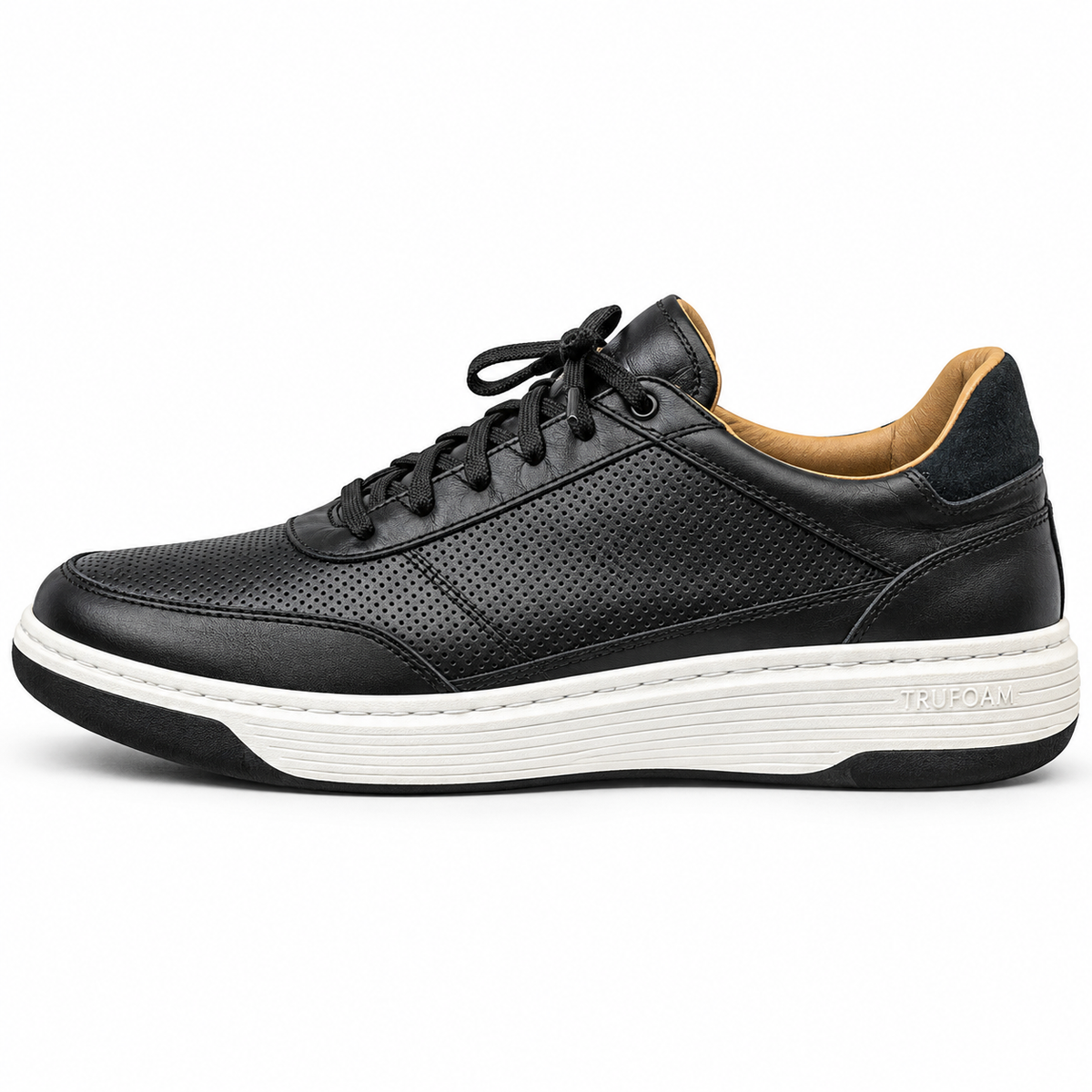 Johnston & Murphy Black Leather Sneaker