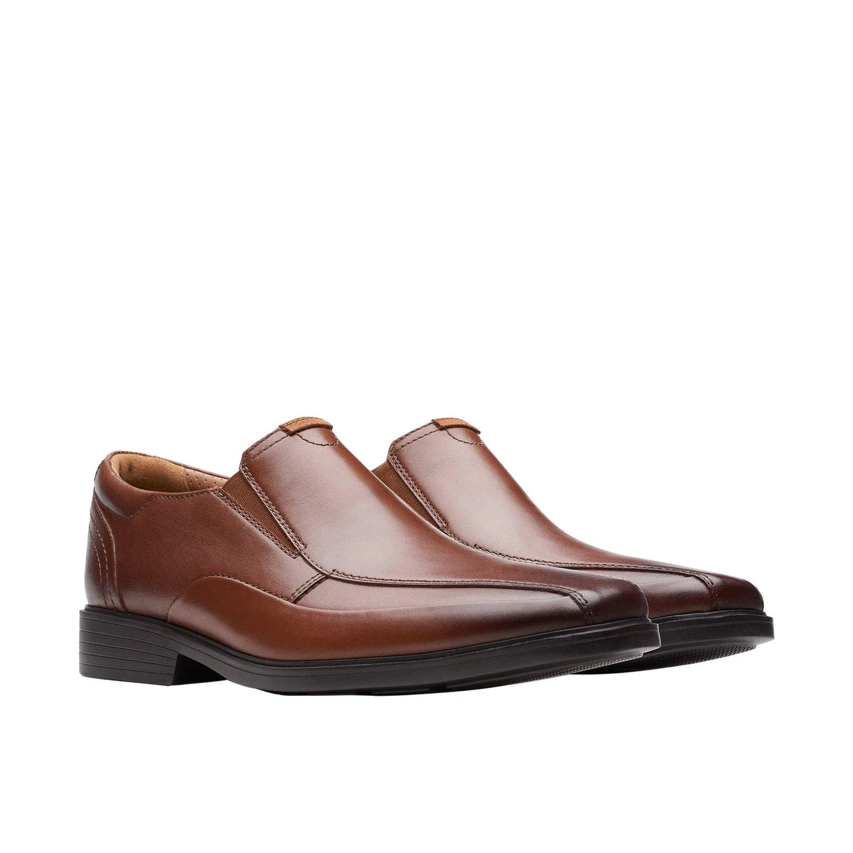 Clarks Lite Ave Mens Brown Wide Loafers & Slip Ons Casual