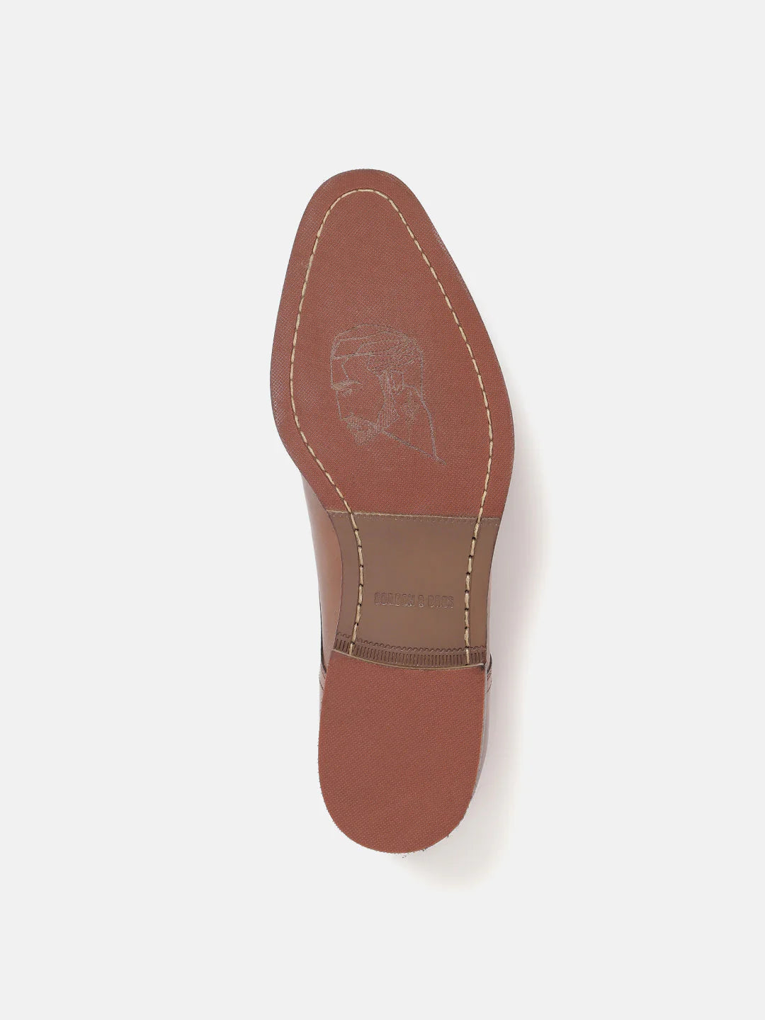 Gordon & Bros Antik Cognac Men Plain Derby Lace Up Shoes