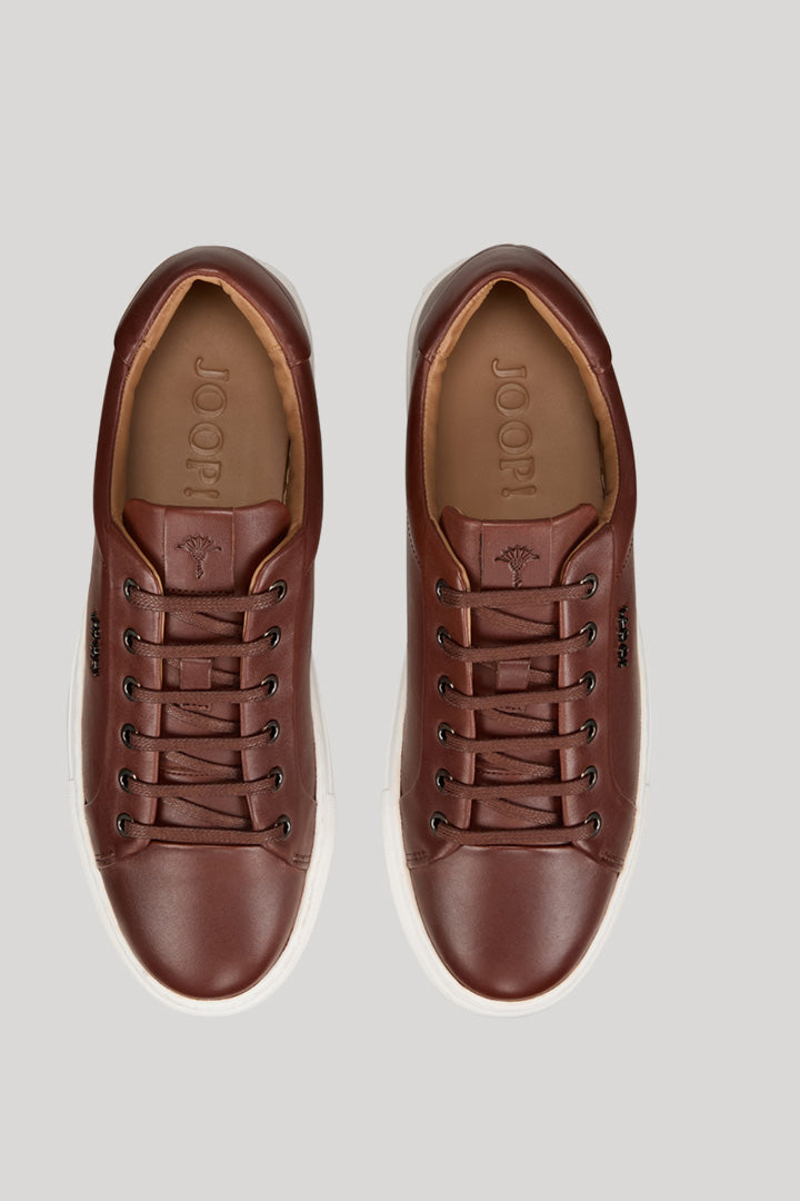 Joop Tinta Coralie Leather Trainers in Brown