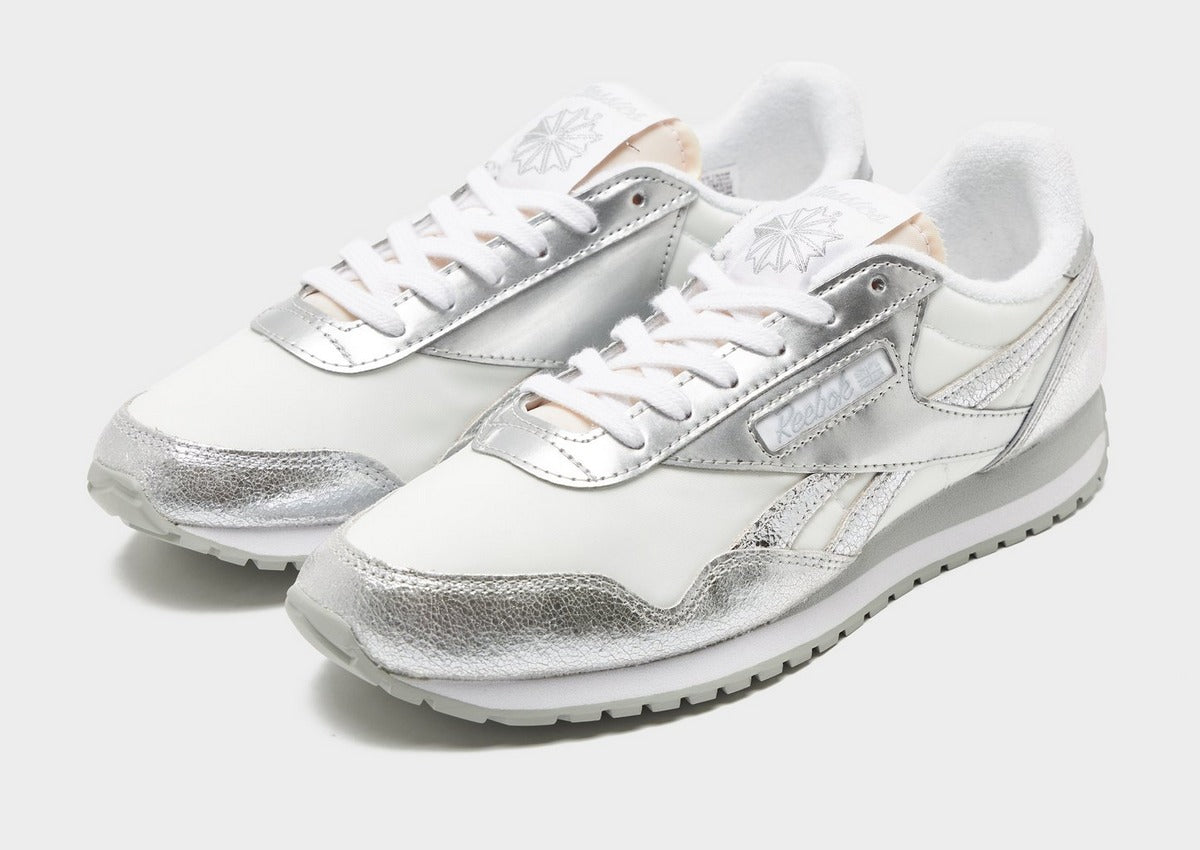 Reebok Classic White and Silver