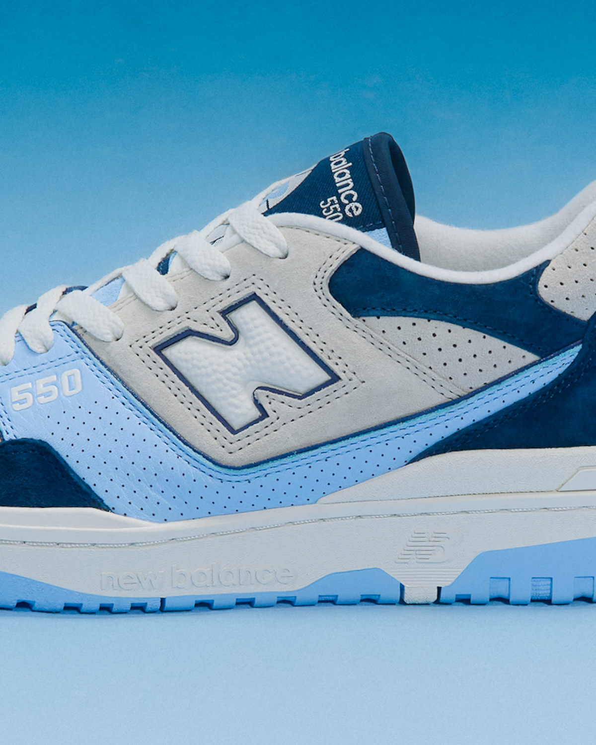 New Balance 550 Navy Electric Sky