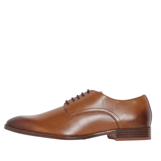 Gordon & Bros Antik Cognac Men Plain Derby Lace Up Shoes