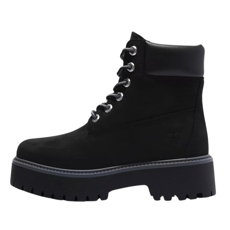 Timberland Stone Street 6 Inch Lace Up Waterproof Boots black