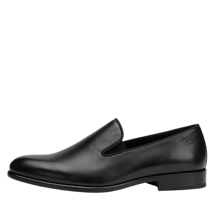 Ruosh Black Occasion Slip-on Shoes