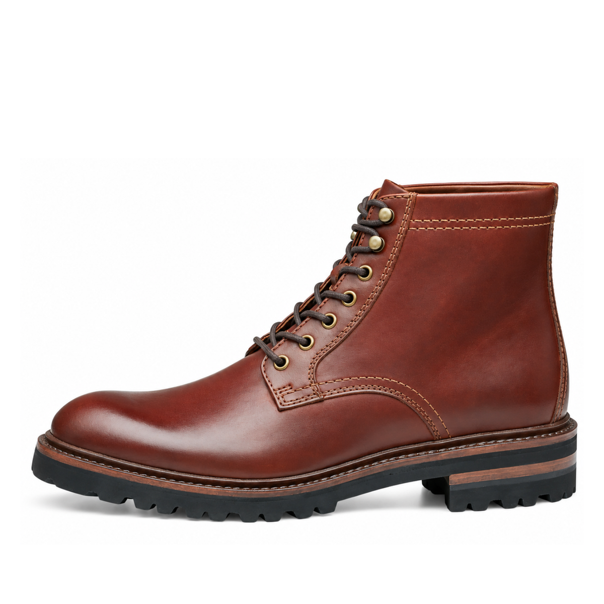 Johnston & murphy Dudley Lug Plain Toe Boot