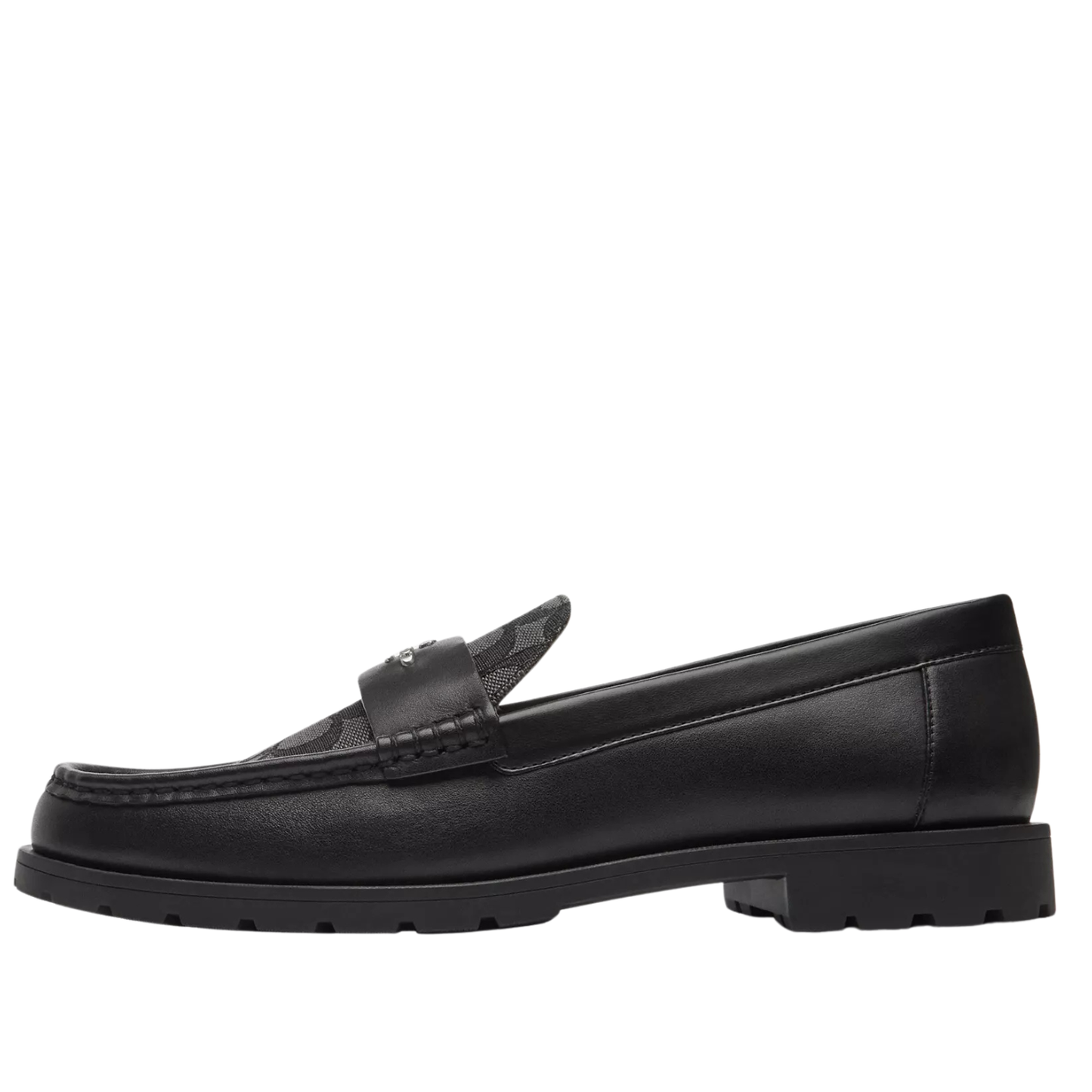 Coach Janie Loafer In Signature Jacquard Black