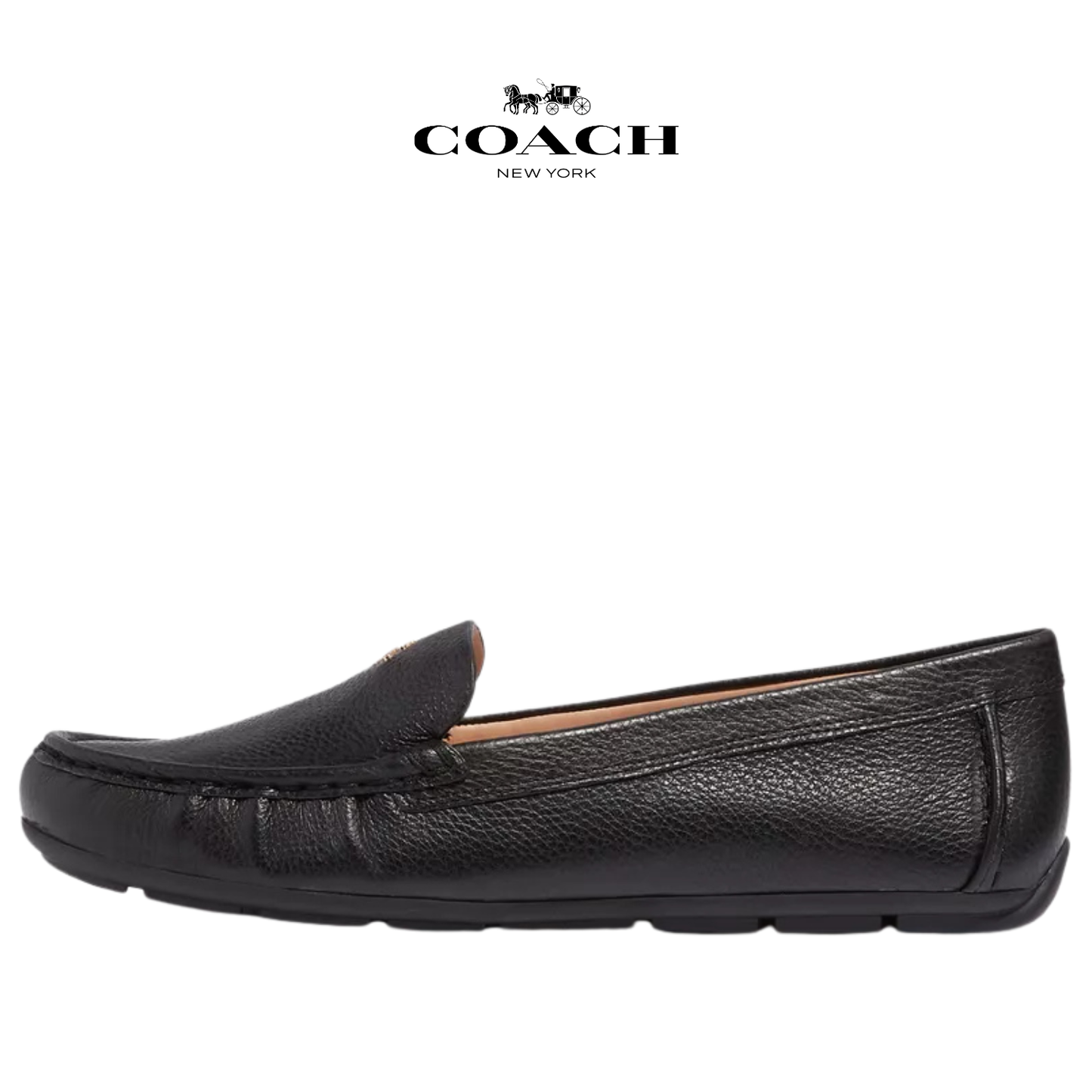Coach Marley Round-toe Loafers in Leather Bear Brown