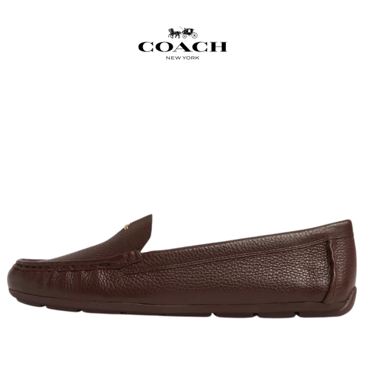 Coach Marley Round-toe Loafers in Leather Bear Brown