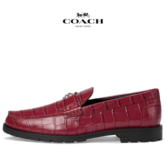 Coach Jocelyn Embossed Croc Loafers