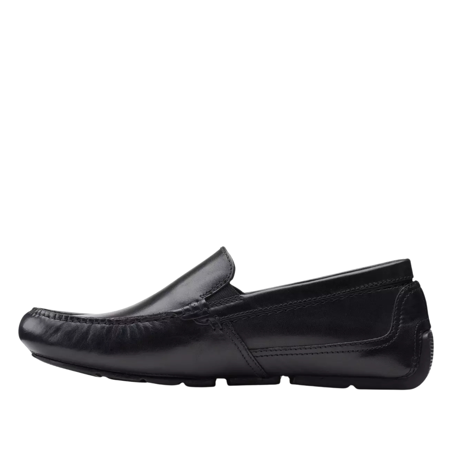 Clarks Markman Plain Black Leather