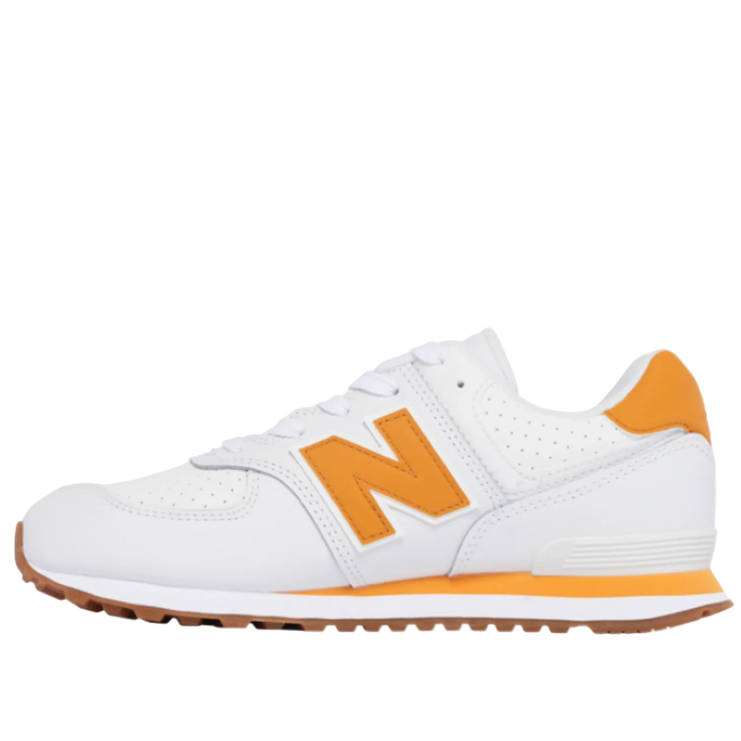 New Balance 574 White Orange