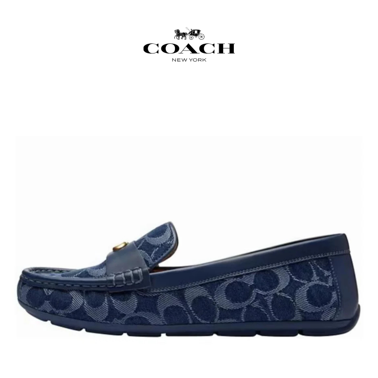 Coach Midnight Navy Janie loafer