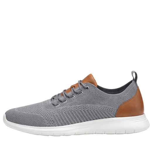 JOHNSTON & MURPHY AMHERST KNIT GREY SNEAKER