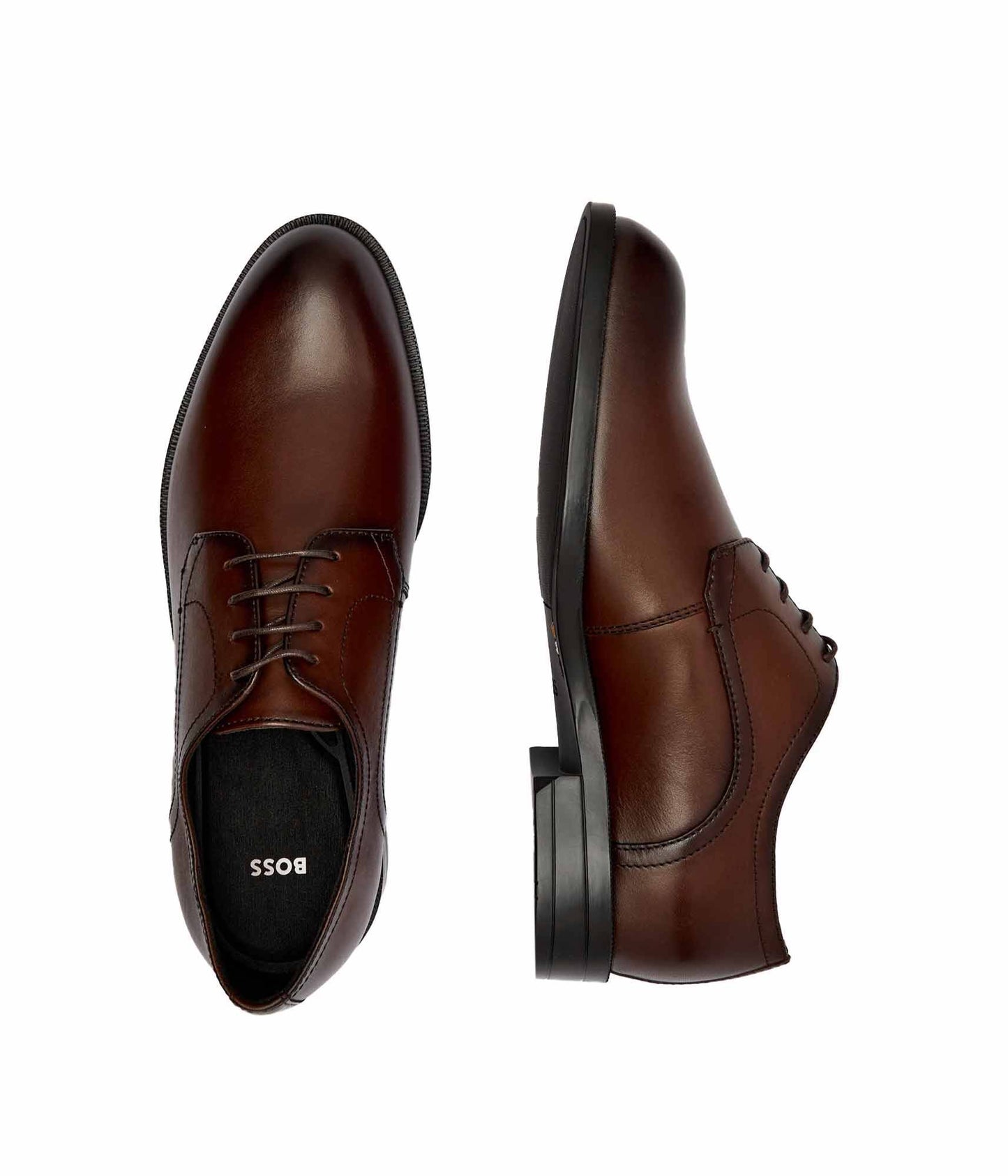 BOSS - Leather derby shoes Tayil_Derb_bunl