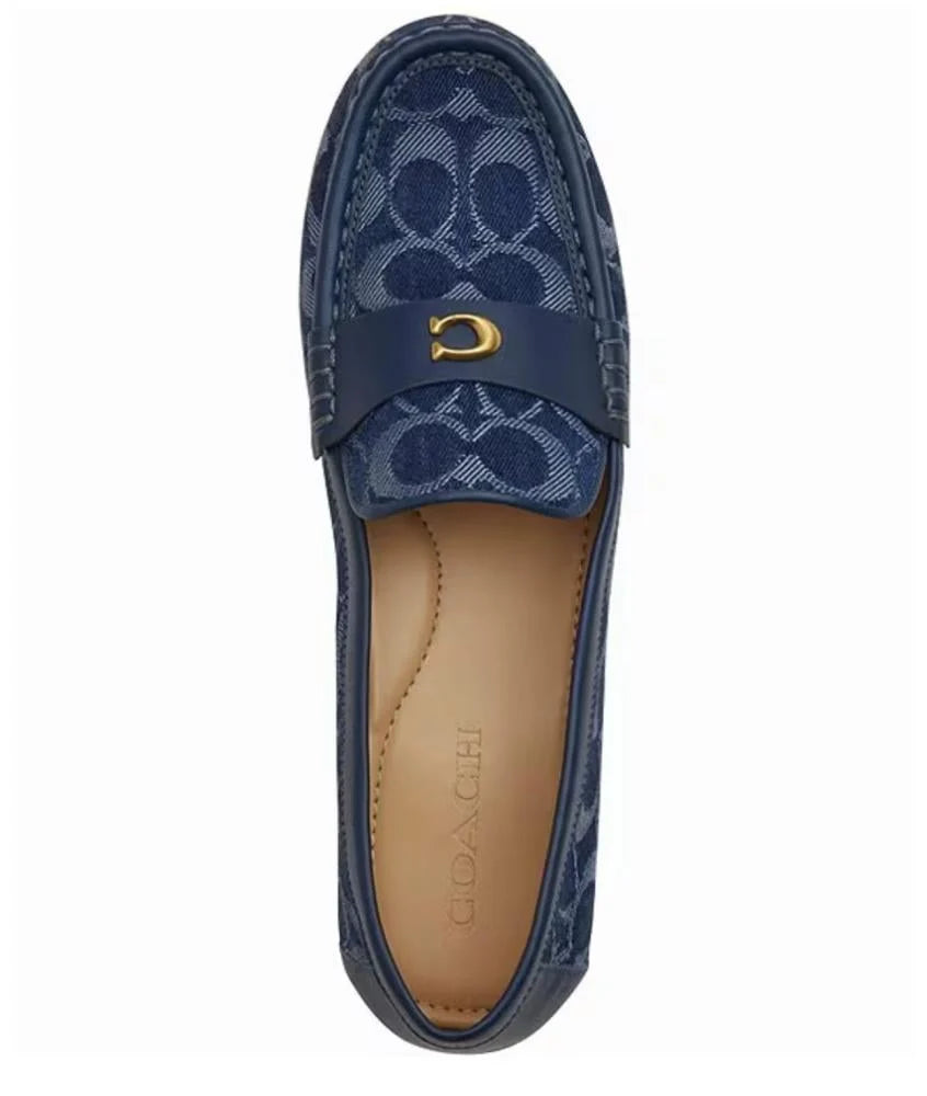 Coach Midnight Navy Janie loafer