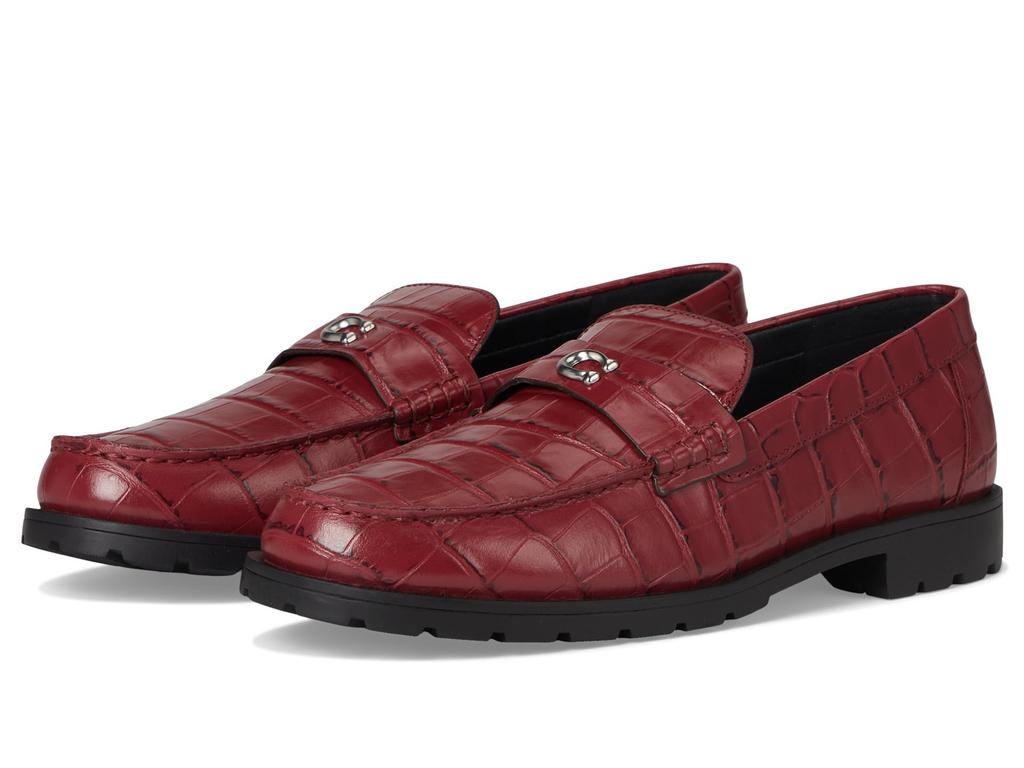 Coach Jocelyn Embossed Croc Loafers