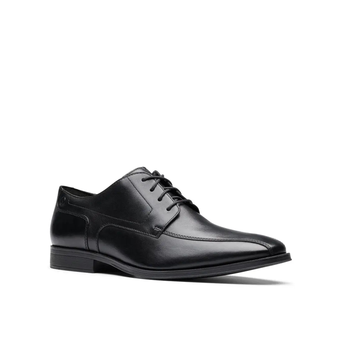 Clarks Paulton Over Black Leather Oxford Shoes,Lace Up
