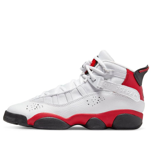 Air Jordan 6 Rings White and University Red