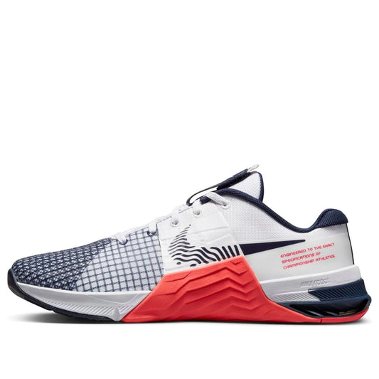 Nike Metcon 8 'White Crimson Obsidian'