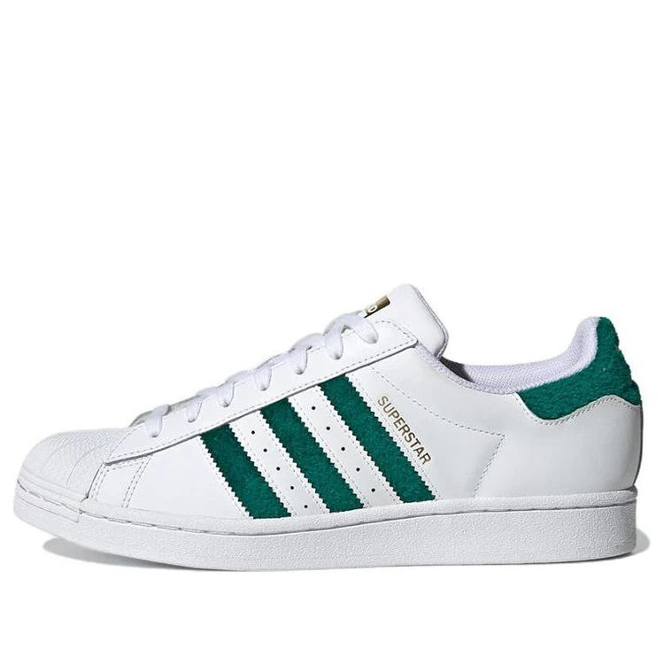 adidas Superstar 'Chenille Stripes Cloud White Green'