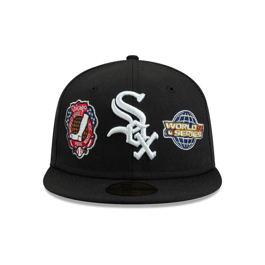 Chicago White Sox New Era Historic World Series Champions 59FIFTY Fitted Hat - Black