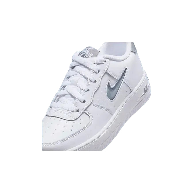 Nike Air Force 1 Low Jewel GS White Grey