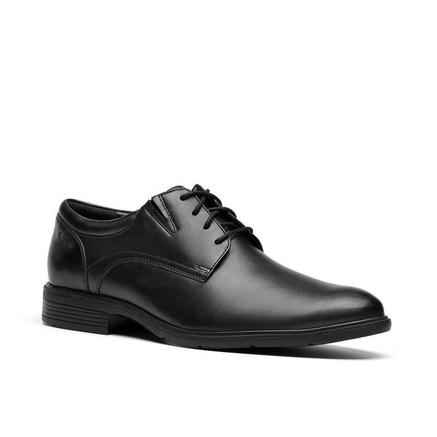 Clarks- Steadwell Lace Black Leather