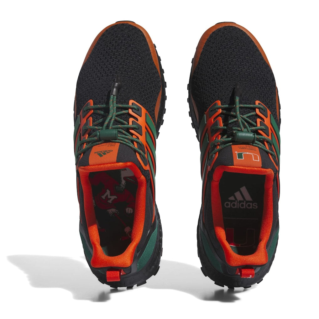 adidas Black/Orange Miami Hurricanes Ultraboost 1.0