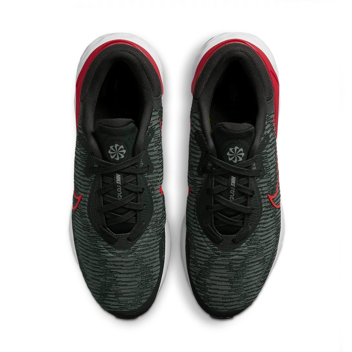 Nike-Nike Renew Run 4 Road running shoes in black and college red
