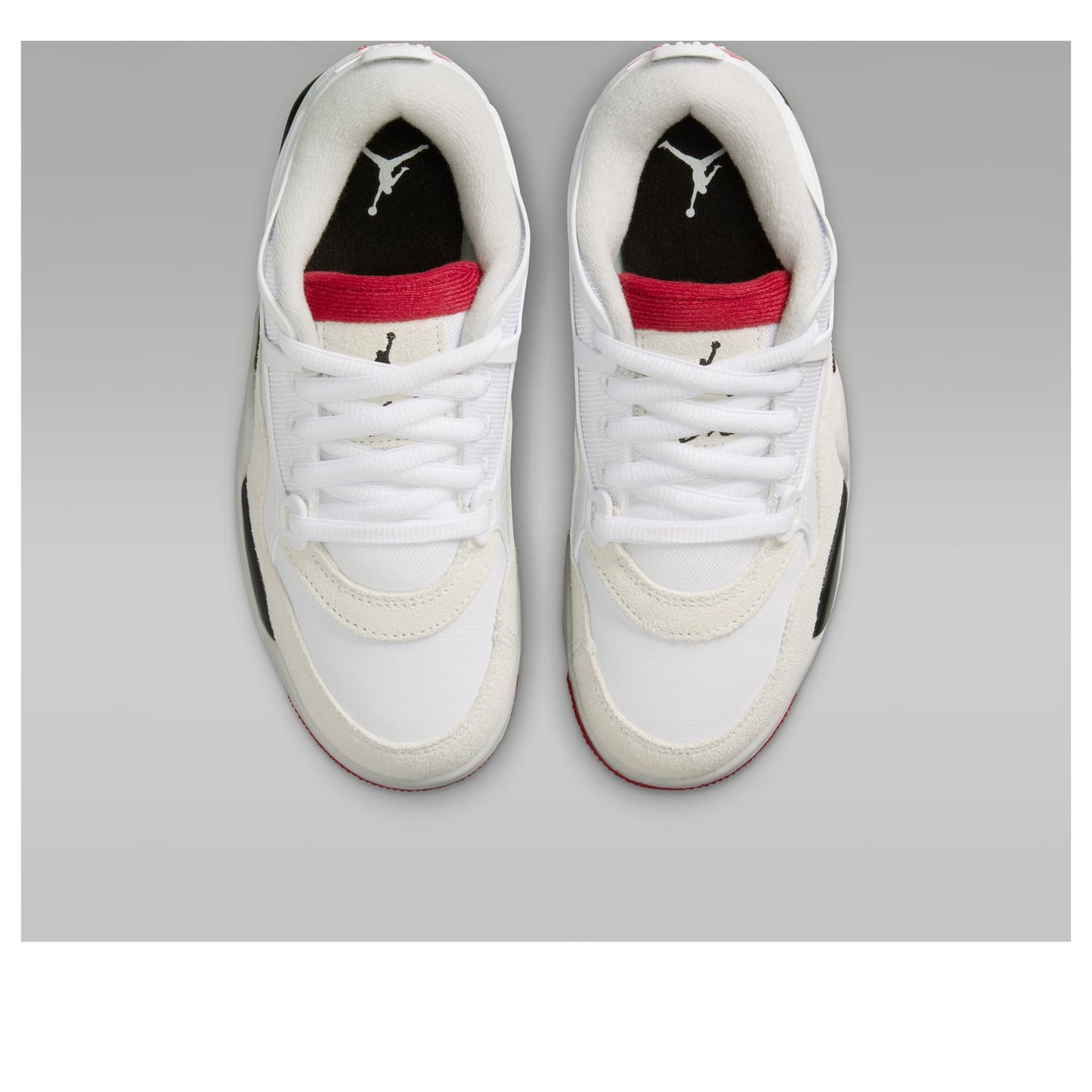 Air Jordan 4 RM 'White Black Neutral Grey Varsity Red